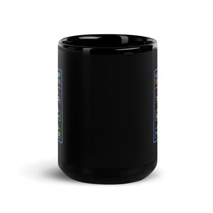 6 Stages of Debugging - Black Glossy Mug